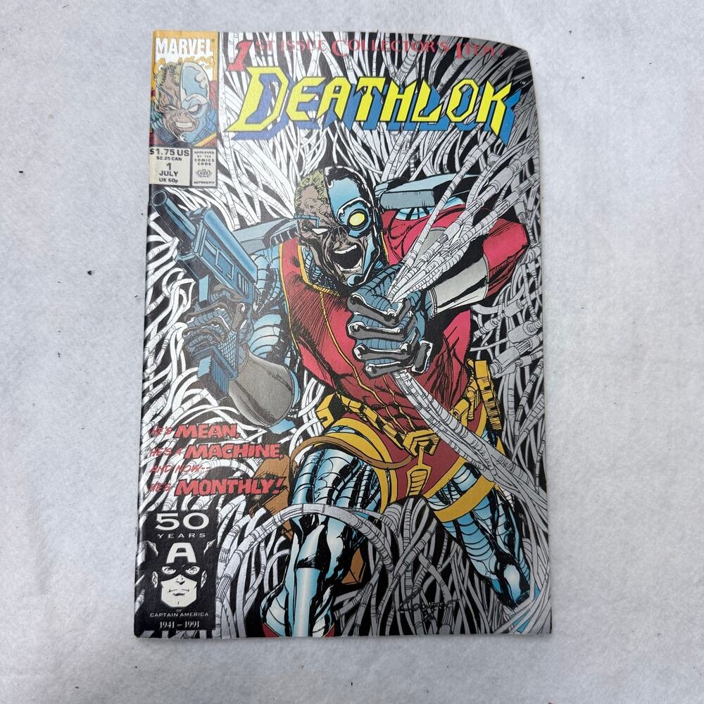 Deathlok Comic Book 1 July 1991 Vintage Marvel